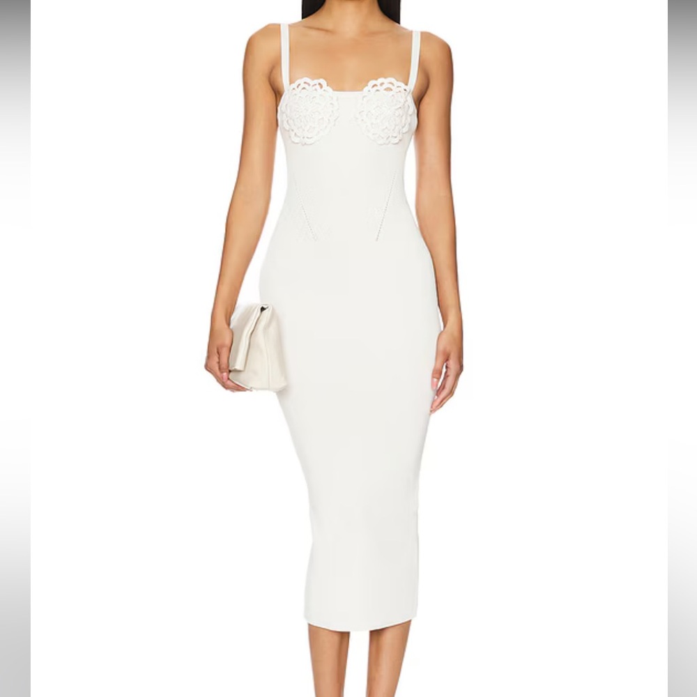 New Midi NBD Bone Grey Dress